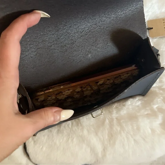 The Cambridge Satchel Company medium Push Lock Dapple Matte branded nickel gray - Picture 14 of 16